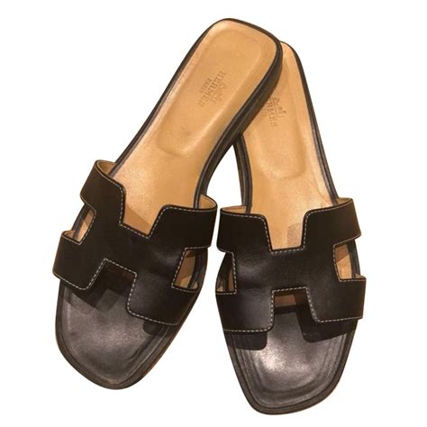 hermes woman sandals|hermes sandals women black.